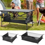 Under Table Camping Storage Organizer Mesh Baske
